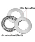 Heavy Duty Thrust Needle Roller Bearing With Washers AXK2035 20mm Bore steel construction for heavy loads.