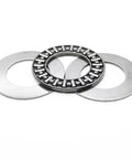 4 Sets AXK2035 Thrust Needle Roller Bearings With Washers, 20mm Bore, 35mm Outer Diameter, 2mm Thick, AS2035 Washers