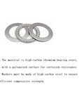 Two Pack AXK6085 High Precision Thrust Needle Roller Bearings With Washers Bearing Steel For Electric Drills Angle Grinders