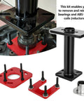 Heavy Duty Complete Axle Bearing Puller And Installer Kit With Abs Tone Ring Driver And Adapter Plate For 1995 To 2020 4Runner Tacoma Tundra Hilux Full Bearing Removal Tool Set With All Fasteners And Accessories displayed with components