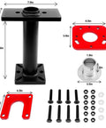 Heavy Duty Complete Axle Bearing Puller And Installer Kit With Abs Tone Ring Driver And Adapter Plate For 1995 To 2020 4Runner Tacoma Tundra Hilux Full Bearing Removal Tool Set With All Fasteners And Accessories, showing all components and dimensions
