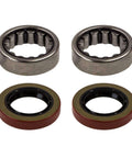 Rear End Axle Bearing And Seal Kit For Chrysler 8.25 And 9.25 Ford 8.8 And 9.75 GM 8.5 And 8.875 Differential Fits Chevy GMC Dodge Jeep Lincoln Mercury 1964 2014 Motive Gear OEM Quality Kit 6408 - product components including bearings and seals