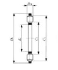 AZK18022514 Thrust Bearing Bronze Cage 180x225x14mm - VXB Ball Bearings