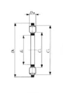 AZK70957.5 Thrust Bearing Bronze Cage 70x95x7.5mm - VXB Ball Bearings