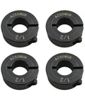 Heavy Duty Shaft Collar Set For Machinery And CNC AZSSMUK Single Split Clamp On Carbon Steel With Black Oxide Finish Bore One Half Inch