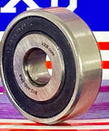 B12-40D-2RS Alternator Bearing 12x40x12mm Sealed 12mm Bore Bearing close-up on colorful background