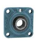 UCF215-48 3-Wide Set Screw 4-Bolt Flange Bearing Housing with Lock, Single Unit for Shaft Support, Pillow Block Replacement