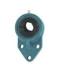 Front view of Efficient, reliable 1-3/16 bore Accu-Loc 3-Bolt Flange single row ball bearing with cast iron housing.