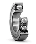 Side view of SKF 311 Z C3 Shielded Deep Groove Bearing with 55 mm bore, bearing steel, sheet metal cage, no lubricant prefill.