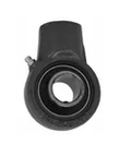 Front view of 30mm Zinc Set Screw Hanger Bearing Single-Row Ball Bearing with RF Double-Lip Contact Seal Nickel-Plated Cast Iron Housing Relubricatable Model UCECH206NPMZ2RF Single Each