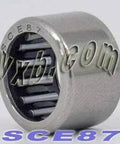 BA87ZOH Shell-Type Needle Bearing 1/2" x 11/16" x 7/16" inch, low height, high load capacity, thin-walled outer ring.