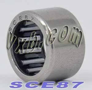 BA87ZOH Shell-Type Needle Bearing 1/2" x 11/16" x 7/16" inch, low height, high load capacity, thin-walled outer ring.