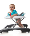 Baby using a walker with Replacement Baby Walker Wheels Set 4 Plastic Stroller Wheel Casters For Baby Trolley And Furniture Front And Back