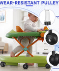 4 Pcs Baby Walker Replacement Wheels Set Quiet Wear Resistant Plastic Casters For Baby Walkers And Strollers Easy To Install