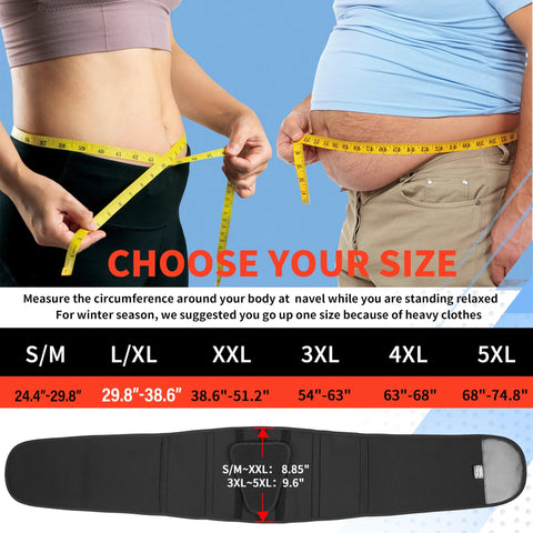 Back Brace Support Belt Size Guide with Adjustable Straps for Lower Back Pain and Sciatica Relief Lumbar Support Unisex Fit