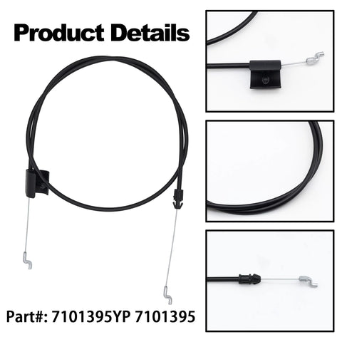 Bail Cable Replacement For 22 Inch Lawn Mowers Direct Fit For Briggs And Stratton Snapper Murray 7101395YP details view