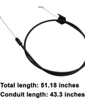 Bail Cable Replacement For 22 Inch Lawn Mowers Direct Fit For Briggs And Stratton Snapper Murray 7101395YP with lengths shown