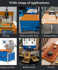 Various applications of Bakelite Phenolic Resin Flat Plate for machining and insulation, including ITE jig, mold table, and tea tray.