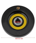 Rear Hand Wheel For Lathe And Milling Machines With Removable Revolving Handle In Black Bakelite Round 12x80mm Screw Hole