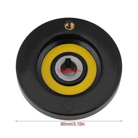 Rear Hand Wheel For Lathe And Milling Machines With Removable Revolving Handle In Black Bakelite Round 12x80mm Screw Hole