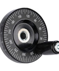 Scale Hand Wheel For Milling Machines And Lathes Replacement Bakelite Hand Wheel with measurement markings for industrial use.
