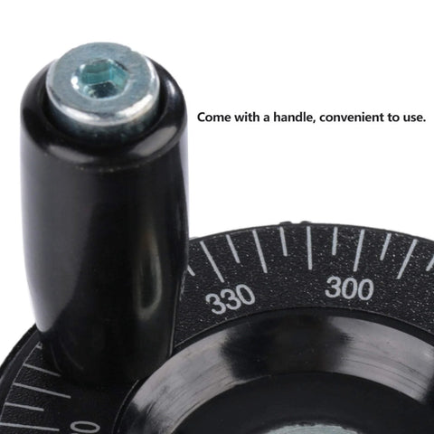 Scale Hand Wheel For Milling Machines And Lathes Replacement Bakelite Hand Wheel with marked dial and handle