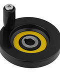 Rear Hand Wheel For Lathe And Milling Machines With Removable Revolving Handle In Black Bakelite Round 12x80mm Screw Hole