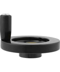 Rear Hand Wheel For Lathe And Milling Machines With Removable Revolving Handle In Black Bakelite Round 12x80mm Screw Hole Easy Assembly