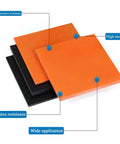 Bakelite Phenolic Resin Flat Plate Sheet 300 X 400mm Insulation Board Orange Red For Motors And Resistors Mechanical Molds