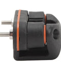 Tbest cam cleat with ball bearing, small nylon marine cleat, black with orange gaskets and mounting bolts