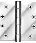 Ball Bearing Hinge Set Prime Coated Finish Template Butt Hinge All Metal Construction With Wood Screws Included Size Four And One Half Inches