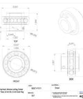 Technical drawing of SKF YAR 208-108-2F Ball Bearing Insert Double Sealed Setscrew Locking Regreasable with dimensions