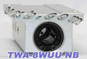 NB TWA8WUU 1/2" Ball Bushing Block Linear Motion for smooth motion in automation systems, 1-pack, showing front view
