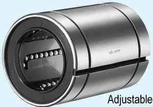 NB SW10AJ 5/8" inch Adjustable Ball Bushings Linear Motion shown in close-up, designed for smooth motion and stable alignment, 1-pack.