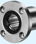 SWF12GUU NB 3/4" inch Ball Bushings Round Flange Linear Motion for automation systems, shown in close-up view, 1-pack