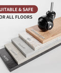 2 Inch Ball Caster Wheels With Threaded Stem Stem Diameter Three Eighths Inch And Stem Length One Inch Heavy Duty 1200 Lbs Swivel Castors Set Of Four Replacement Wheels For Furniture Cart Chair Cabinets And Coffee Table, shown on layered flooring