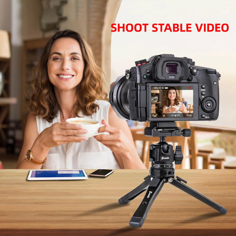 Universal Ball Head Mount With Arca Swiss Plate For DSLRs And Action Cameras Heavy Duty 10 Kilogram Load 360 Degree Panoramic Tripod Head