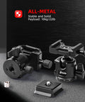 Universal Ball Head Mount With Arca Swiss Plate for DSLRs and Action Cameras, 10kg load, panoramic head, all-metal construction