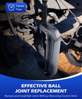 Ball Joint Press Kit With C Frame Press For Ball Joints And Universal Joints U Joints Brake Anchor Pins And Wheel Studs tool in use