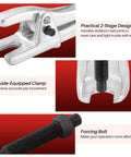 5 In 1 Front End Service Tool Kit With Ball Joint Separator Pitman Arm Puller Tie Rod End Remover And More Heavy Duty Auto Repair Set