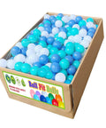 Ball Pits Balls 500 Count Play Plastic Balls for Ball Pits Playpen BPA-Free Crush Proof Crawling Tunnels Balls for Pet Dogs (500 Count, Blue-White)