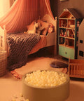 Cozy children's bedroom with a round pit filled with Ball Pit Balls Plastic Playballs for Baby Toddlers Kids Boys Girls Playhouse Decor