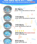 Ball Pit Balls for Toddlers - Macaron Ball Pit Balls Crush Proof Plastic Toy Balls for Toddlers Ball Pits usage guide with quantities