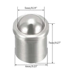 Close-up of a single 6x7mm stainless steel ball plunger from the 20pcs 6x7mm Ball Plunger Set, shown with measurements.
