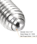 Close-up of Ball Point Set Screws M5 X 8mm 304 Stainless Steel Hex Socket Ball Plungers With 1.1mm Stroke And 4 To 18N Elastic Range