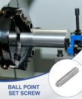 Ball Point Set Screws M3 x 12mm 304 Stainless Steel Hex Socket Spring Ball Point Grub Screws Set in industrial machine use.