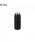 Pack of 20 Ball Point Set Screws M5 x 16mm High Carbon Steel With Hex Socket Drive Spring Loaded Grub Screws Ball Plunger Stroke 1.1mm