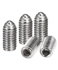 Ball Point Set Screws M3 X 6mm 304 Stainless Steel Ball Plunger Hex Socket Screws for Precision Assembly
