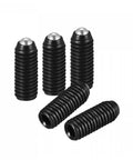 Ball Point Set Screws M5 x 16mm High Carbon Steel With Hex Socket Drive Spring Loaded Grub Screws Ball Plunger Stroke 1.1mm 20 Pieces