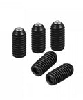 Ball Point Set Screws M6 X 12mm High Carbon Steel Hex Socket Grub Screw With Ball Plunger 1.3mm Stroke And 8.0-35N Spring Force